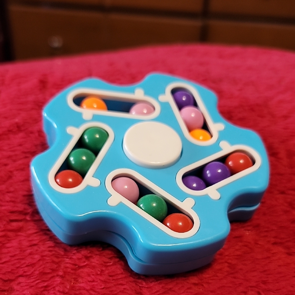 Finger Spinning Magic Cube Five-Color Magic Bean Puzzle Double-Sided